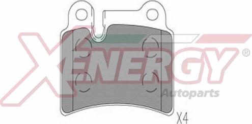 AP XENERGY X41318 - Kit de plaquettes de frein, frein à disque cwaw.fr