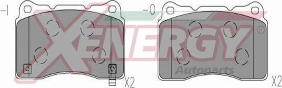 AP XENERGY X41317 - Kit de plaquettes de frein, frein à disque cwaw.fr