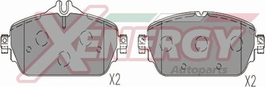 AP XENERGY X41386 - Kit de plaquettes de frein, frein à disque cwaw.fr