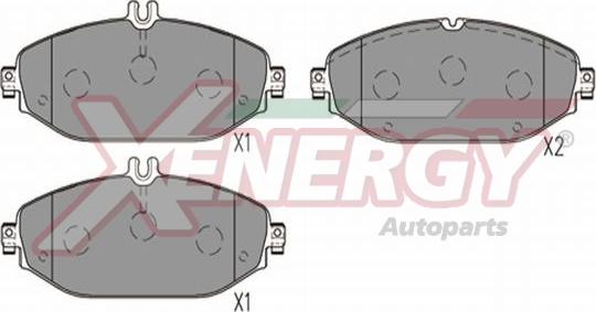 AP XENERGY X41381 - Kit de plaquettes de frein, frein à disque cwaw.fr