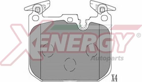 AP XENERGY X41383 - Kit de plaquettes de frein, frein à disque cwaw.fr