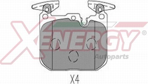 AP XENERGY X41330 - Kit de plaquettes de frein, frein à disque cwaw.fr