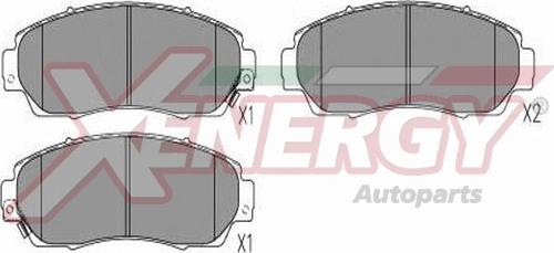 AP XENERGY X41376 - Kit de plaquettes de frein, frein à disque cwaw.fr