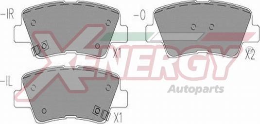 AP XENERGY X41298 - Kit de plaquettes de frein, frein à disque cwaw.fr