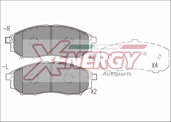 AP XENERGY X41246 - Kit de plaquettes de frein, frein à disque cwaw.fr