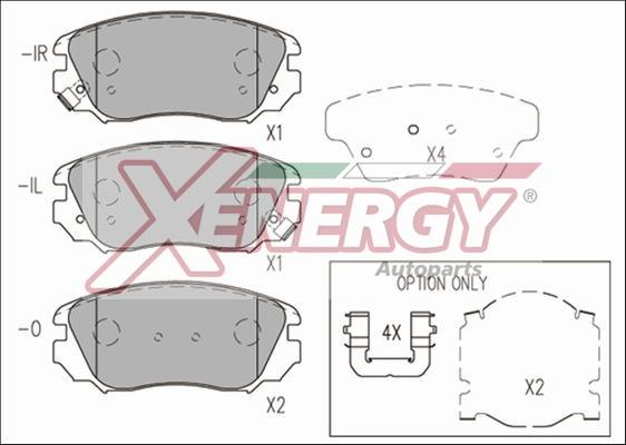 AP XENERGY X41240 - Kit de plaquettes de frein, frein à disque cwaw.fr