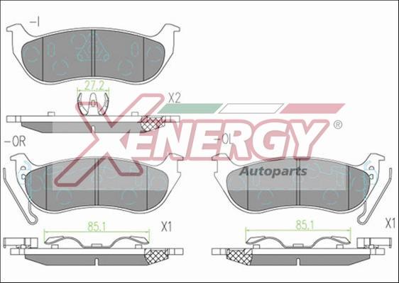 AP XENERGY X41259 - Kit de plaquettes de frein, frein à disque cwaw.fr