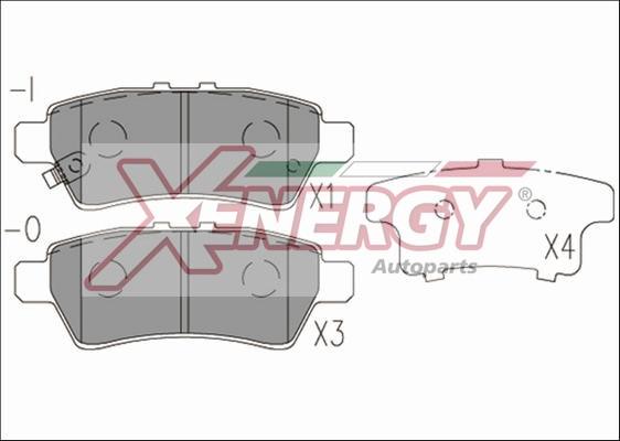 AP XENERGY X41252 - Kit de plaquettes de frein, frein à disque cwaw.fr