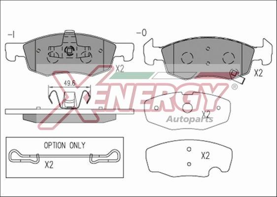 AP XENERGY X41269 - Kit de plaquettes de frein, frein à disque cwaw.fr