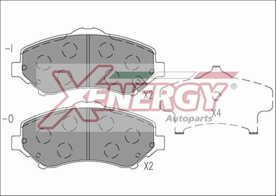 AP XENERGY X41265 - Kit de plaquettes de frein, frein à disque cwaw.fr