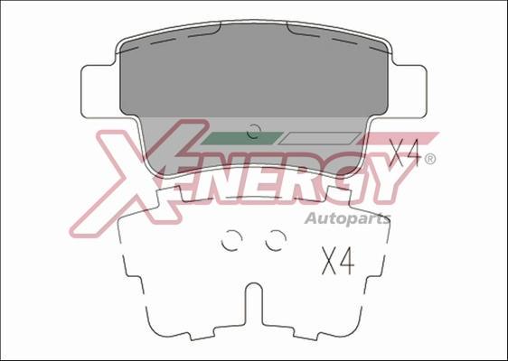 AP XENERGY X41260 - Kit de plaquettes de frein, frein à disque cwaw.fr