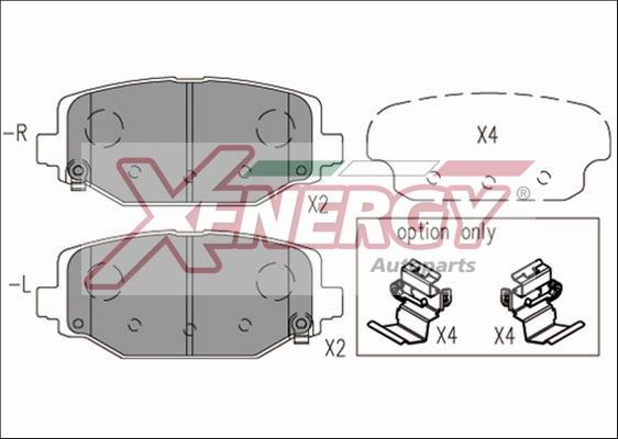 AP XENERGY X41268 - Kit de plaquettes de frein, frein à disque cwaw.fr