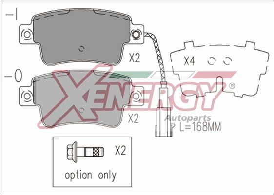 AP XENERGY X41263 - Kit de plaquettes de frein, frein à disque cwaw.fr