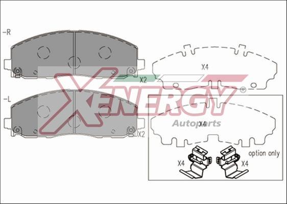 AP XENERGY X41267 - Kit de plaquettes de frein, frein à disque cwaw.fr