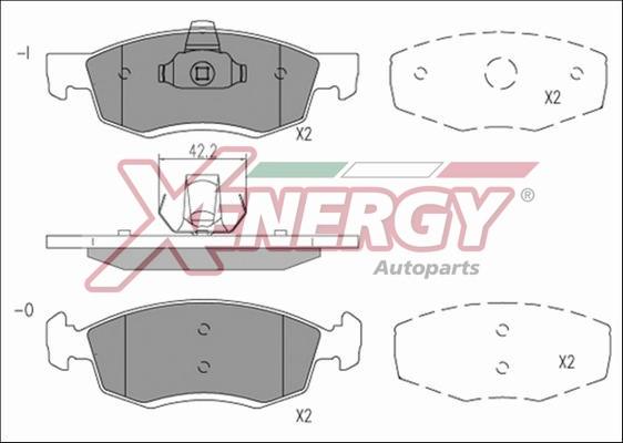 AP XENERGY X41206 - Kit de plaquettes de frein, frein à disque cwaw.fr