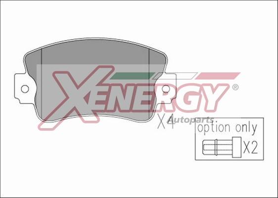 AP XENERGY X41202 - Kit de plaquettes de frein, frein à disque cwaw.fr