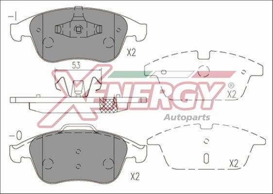 AP XENERGY X41219 - Kit de plaquettes de frein, frein à disque cwaw.fr