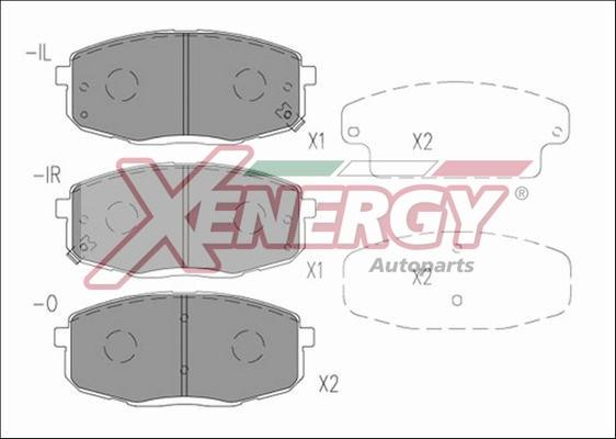 AP XENERGY X41216 - Kit de plaquettes de frein, frein à disque cwaw.fr