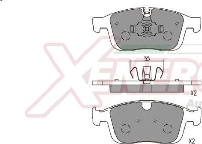 AP XENERGY X41286 - Kit de plaquettes de frein, frein à disque cwaw.fr