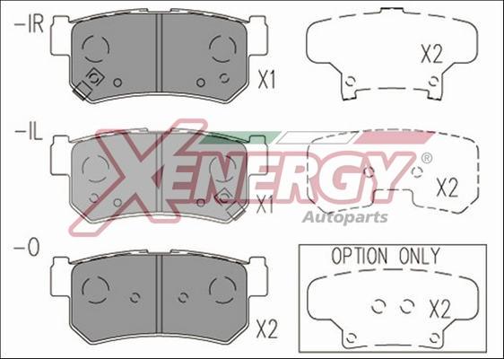 AP XENERGY X41235 - Kit de plaquettes de frein, frein à disque cwaw.fr