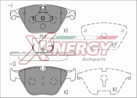 AP XENERGY X41232 - Kit de plaquettes de frein, frein à disque cwaw.fr