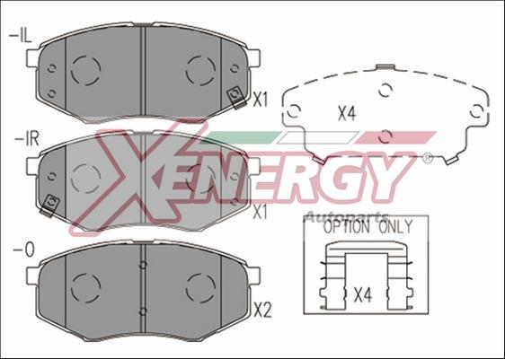 AP XENERGY X41228 - Kit de plaquettes de frein, frein à disque cwaw.fr