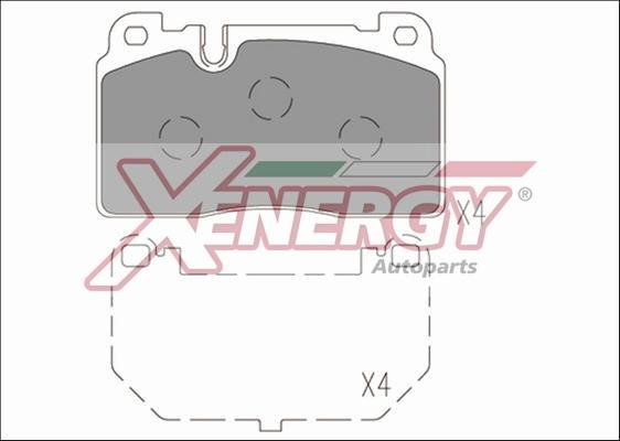 AP XENERGY X41271 - Kit de plaquettes de frein, frein à disque cwaw.fr