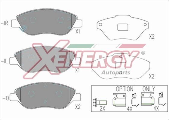 AP XENERGY X41278 - Kit de plaquettes de frein, frein à disque cwaw.fr