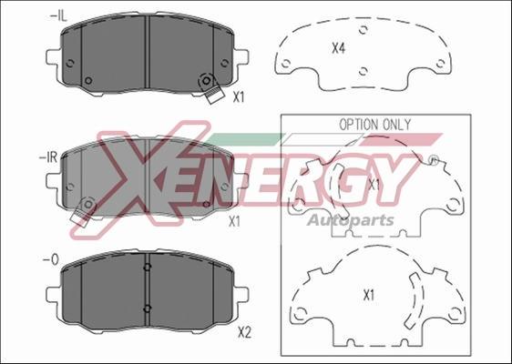 AP XENERGY X41273 - Kit de plaquettes de frein, frein à disque cwaw.fr