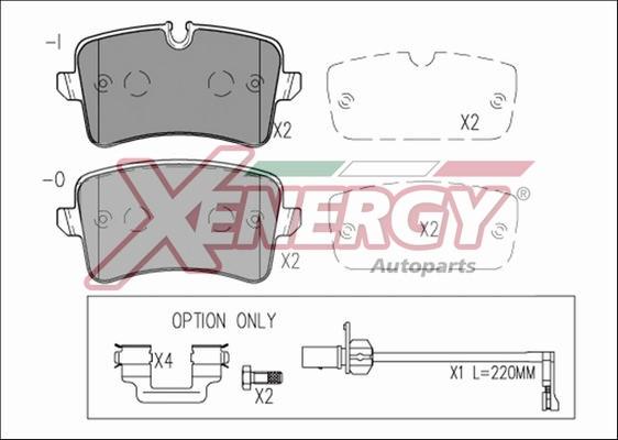 AP XENERGY X41272 - Kit de plaquettes de frein, frein à disque cwaw.fr