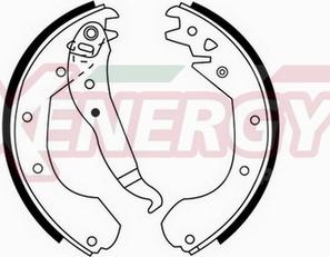 AP XENERGY X50154 - Jeu de mâchoires de frein cwaw.fr