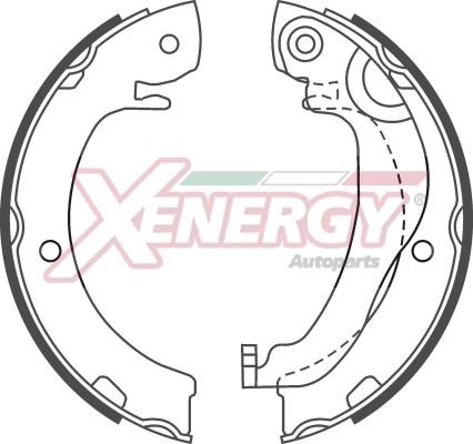 AP XENERGY X50725 - Jeu de mâchoires de frein, frein de stationnement cwaw.fr