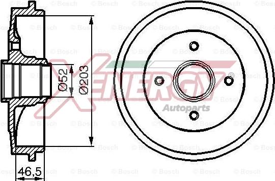 AP XENERGY X654304 - Tambour de frein cwaw.fr