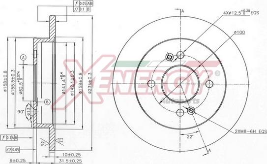 AP XENERGY X601485 - Disque de frein cwaw.fr