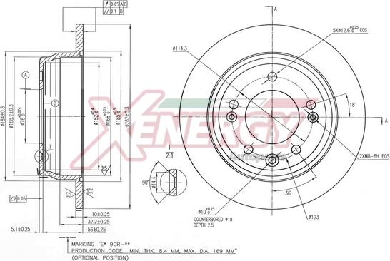 AP XENERGY X601487 - Disque de frein cwaw.fr