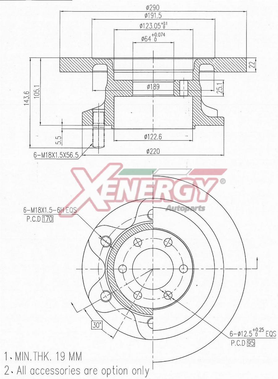 AP XENERGY X601557 - Disque de frein cwaw.fr