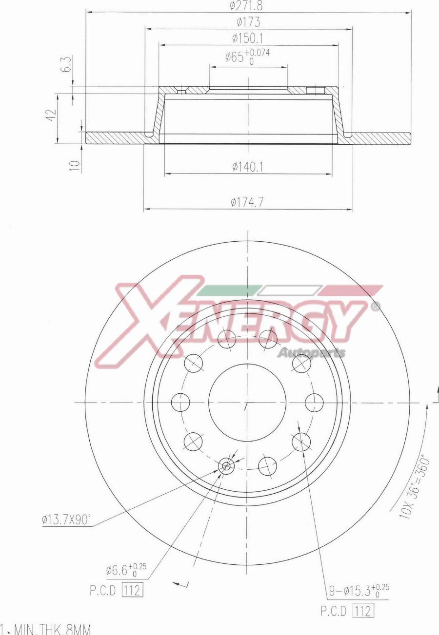 AP XENERGY X601560 - Disque de frein cwaw.fr