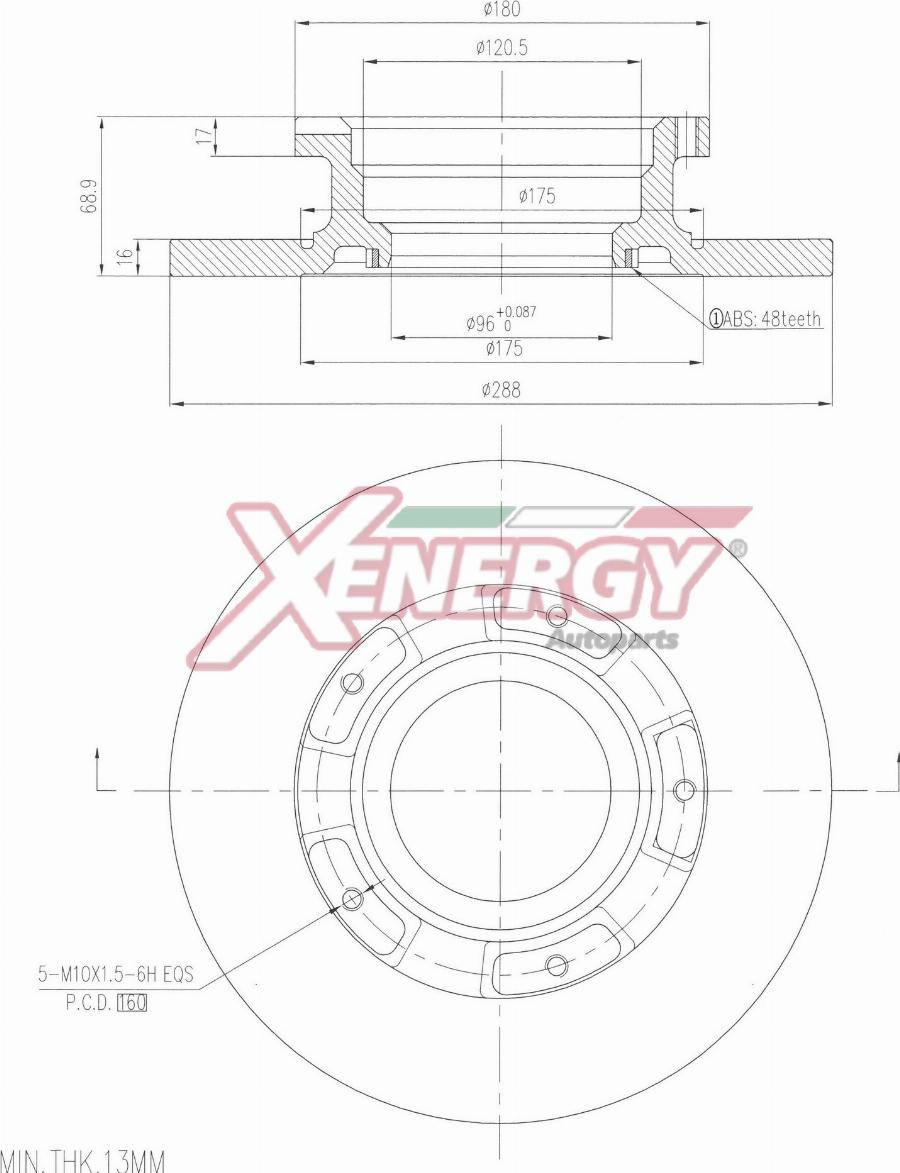 AP XENERGY X601562 - Disque de frein cwaw.fr