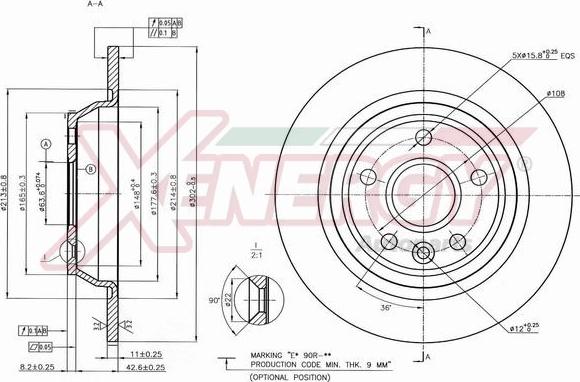 AP XENERGY X601068 - Disque de frein cwaw.fr