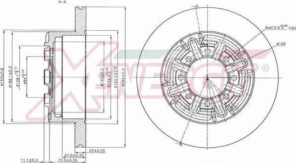 AP XENERGY X601196 - Disque de frein cwaw.fr