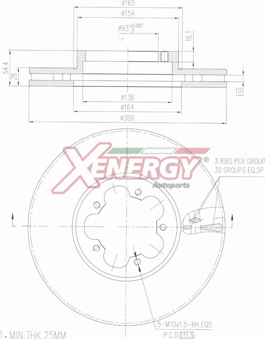 AP XENERGY X602947 - Disque de frein cwaw.fr