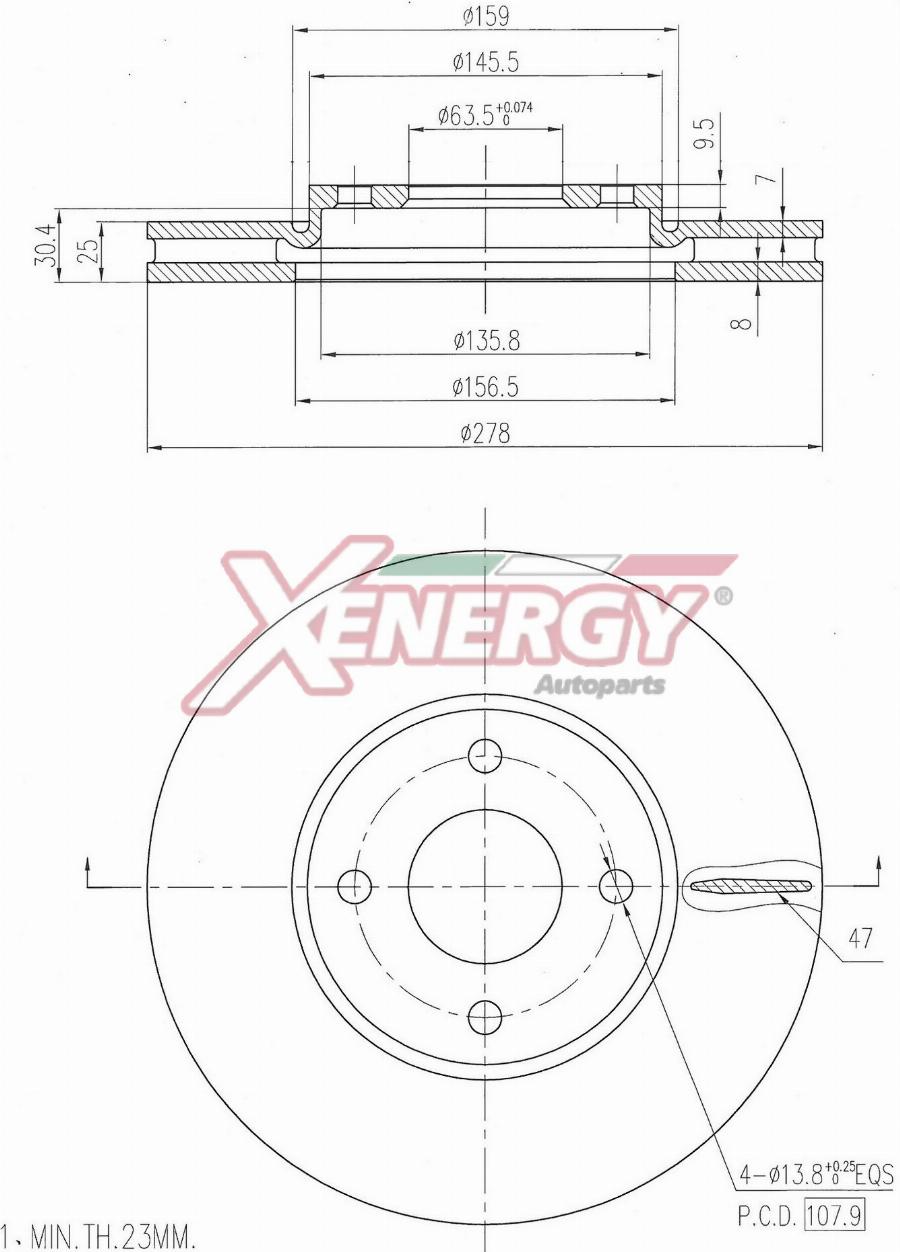 AP XENERGY X602959 - Disque de frein cwaw.fr