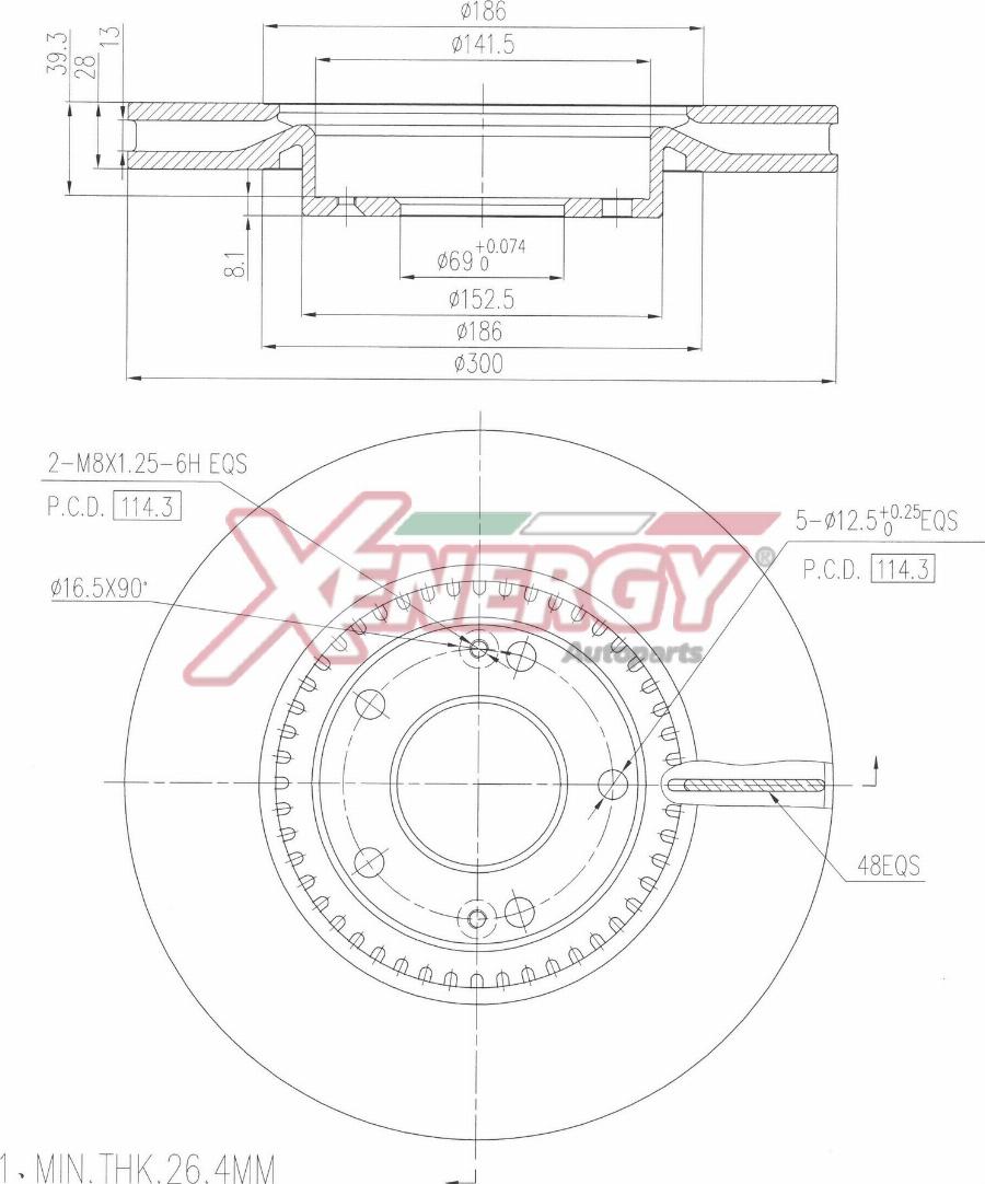 AP XENERGY X602953 - Disque de frein cwaw.fr