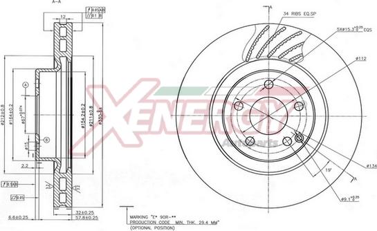 AP XENERGY X602911 - Disque de frein cwaw.fr