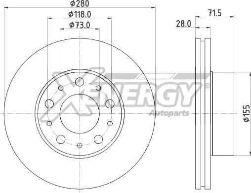 AP XENERGY X602924 - Disque de frein cwaw.fr