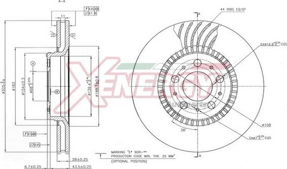 AP XENERGY X602892 - Disque de frein cwaw.fr