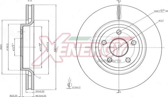 AP XENERGY X602806 - Disque de frein cwaw.fr