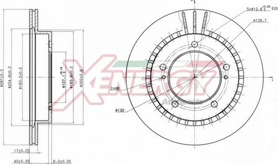 AP XENERGY X602800 - Disque de frein cwaw.fr