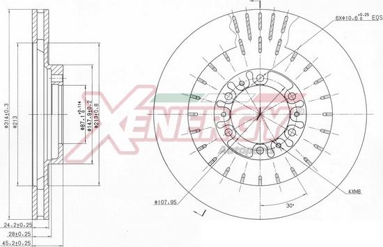 AP XENERGY X602810 - Disque de frein cwaw.fr