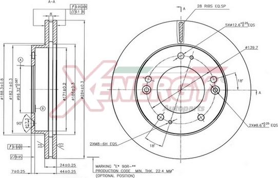 AP XENERGY X602836 - Disque de frein cwaw.fr